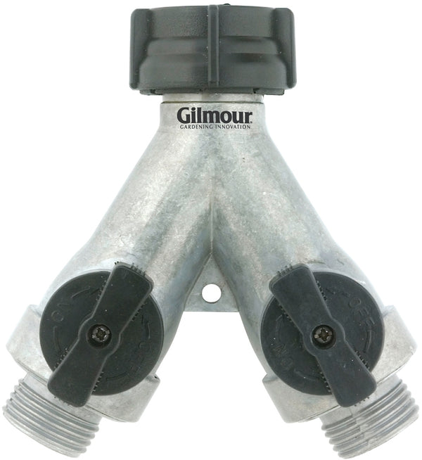 Fiskars Gilmour Full Flow Aluminum 2-Way Connector AY2FFM 800214-1001