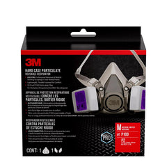 3M, 62093H1-DC, half-mask respirator, Gray