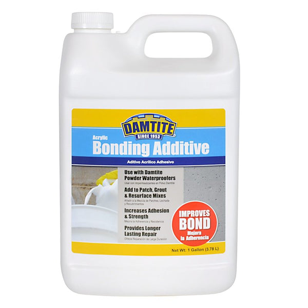 Damtite 05370 Clear Acrylic Bonding Additive, 1 gal Bottle