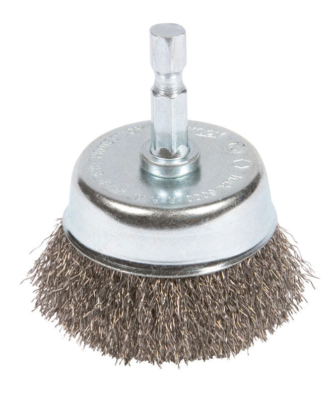 Forney Cup Brush 2 " Crimp, Mounted Coarse