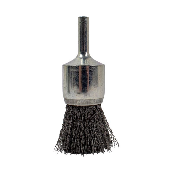 Forney 72738 1-Inch x .008 x 1/4-Inch Hex Shank, Fine Wire Crimp End Brush
