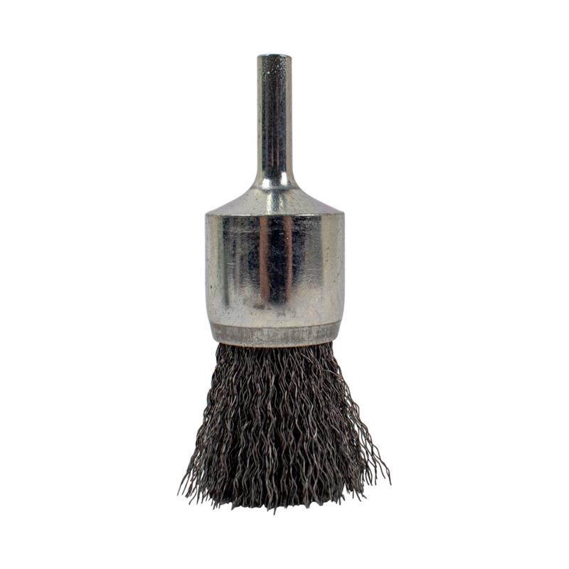 Forney 72738 1-Inch x .008 x 1/4-Inch Hex Shank, Fine Wire Crimp End Brush