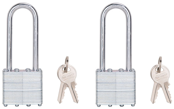 Mintcraft HD00020l-D-3l2 Padlock Stl1-1/2 2inshkl Laminated Steel
