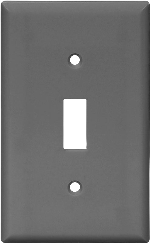 EATON Wiring 5134BK-SP-L Nylon 1-Gang Standard Size Toggle Wall Plate, Black