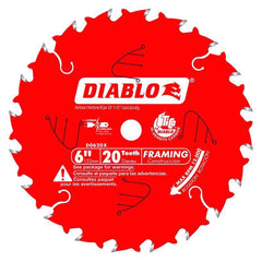 Freud D0624X Diablo 6-1/2-Inch 24-Tooth ATB Framing Saw Blade with 5/8-Inch Arbor, multi