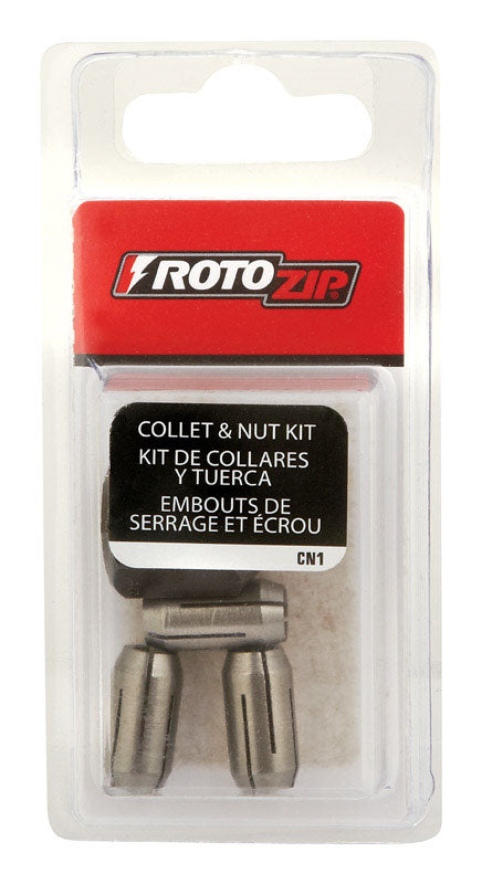 Tools & More Roto Zip CN1 Replacement Collet and Nut Kit, Model: CN1