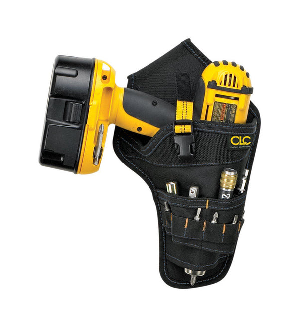 Custom Leathercraft CLC 1 pocket Polyester Fabric Drill Holster 6 in. L x 11 in. H Black 5023