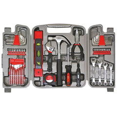 Apollo Tools DT9408P 53 Piece Household Tool Set with Wrenches, Precision Screwdriver Set and Most Reached for Hand Tools, Pink, One Size
