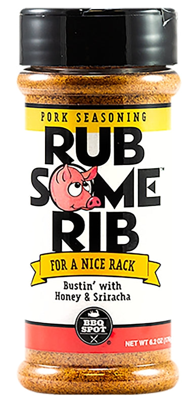 BBQ SPOT Rub Some OW85335 Seasoning Rib, Honey, Sriracha Flavor, 6.2 oz