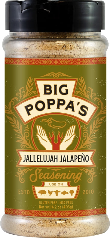 Big Poppa's OW86155-C Jallelujah Jalapeno Seasoning, 14.2 oz. - Quantity 1