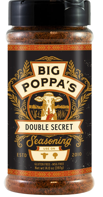 Big Poppa's OW86161-C Double Secret Steak Seasoning, 14 oz. - Quantity 1