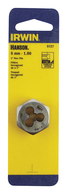 Irwin D.1Hxcd6Mm-1 [Set of 2] Hexagon Die High Carbon Steel 9727ZR