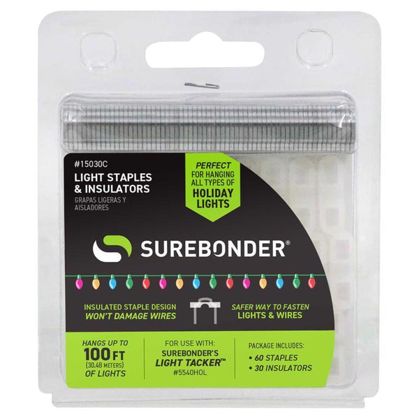 15030C Light Staples and Insulators - 60 Staples and 30 Insulators