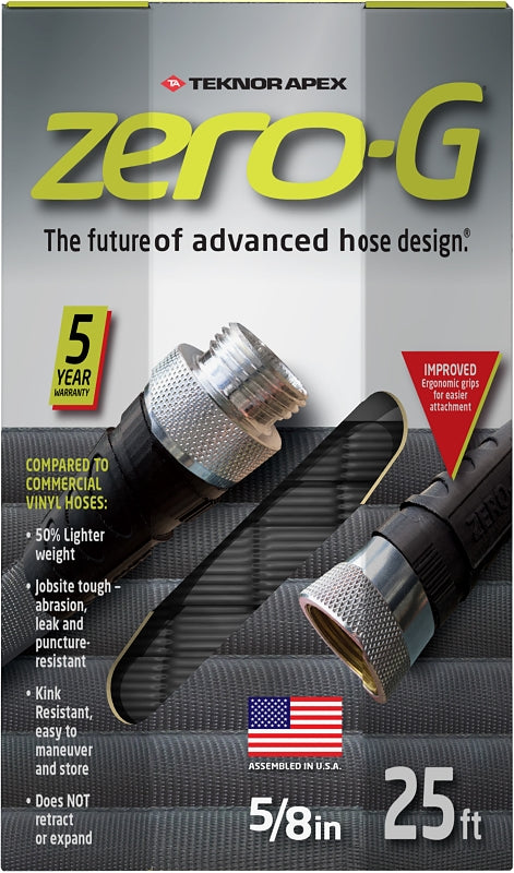 Apex 4001-25 5/8" X 25' Zero-G Lightweight Ultra Flexible Durable Kink- Free Garden Hose