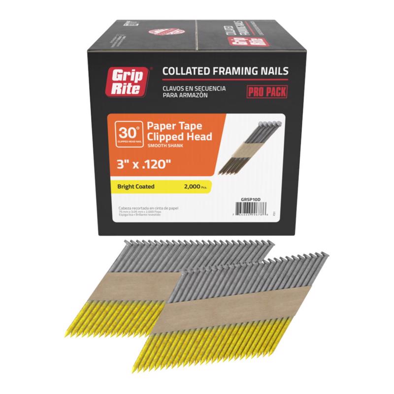 Grip Rite 2000-Count 3-In Framing Pneumatic Nails