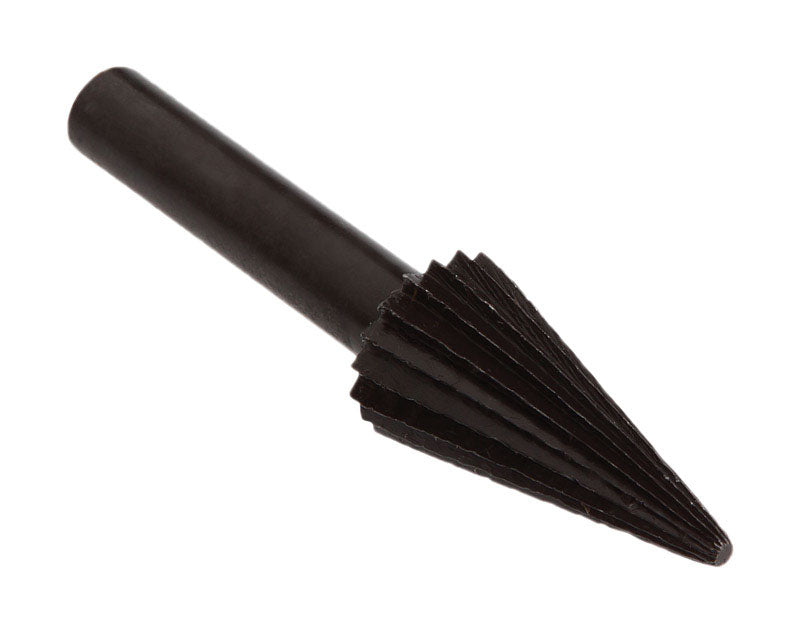 Forney 60074 Mounted File, Conical Shaped with 1/4-Inch Shank, 1-Inch-by-1/2-Inch