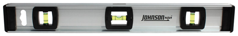 Johnson Level & Tool 1300-1800 Aluminum Level w/Rule, 18", Silver, 1 Level