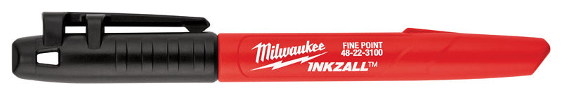 Milwaukee 48-22-3100 Inkzall Jobsite Fine Point Black Permanent Marker  (Includes 1 Marker)