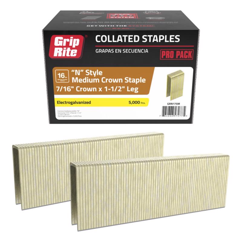 Primesource Pneumatic Staple 7/16x1/2 5000ct