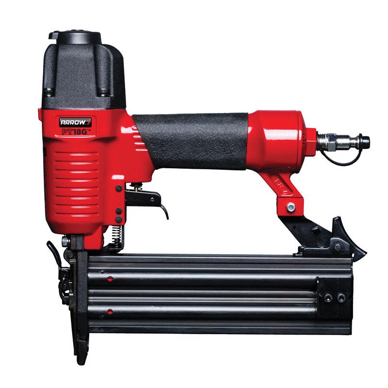 Arrow PT18G Gauge Oil-Free Pneumatic Brad Nailer - Small Light Trim and Interior Molding Work, Operates Up to 100psi Compression Unit, Fits 5/8", 3/4", 1", 1.5", 2" Brad Nails