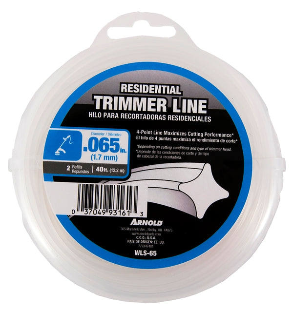 Arnold 40-Inch Residential Trimmer Line 4-Point Star WLS-65
