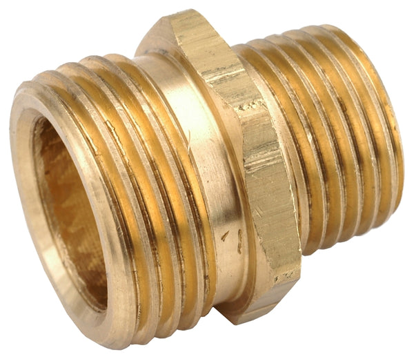ANDERSON METALS 757478-1208 3/4Mgh x 1/2Mip Adapter MGH x MIP Brass