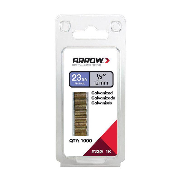 Arrow 23G12-1K Arrow 1/2 Pin Nail, 1000-Pack