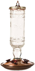 Perky-Pet 8107-1SR Antique Glass Bottle Hummingbird Feeder - Outdoor Garden Décor Hummingbird Feeder 8107-2