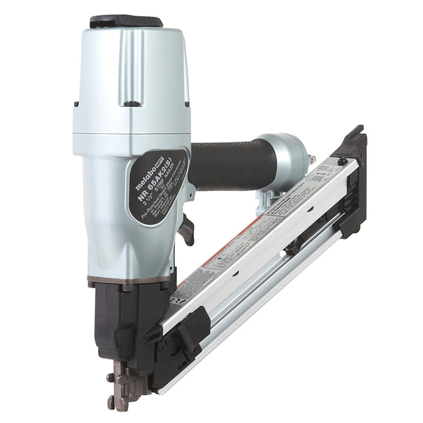 Metabo HPT Metal Connector Nailer | Pro Preferred Brand of Pneumatic Nailers | 36 Degree Short Magazine | Accepts 1-1/2-Inch to 2-1/2 Nails | Ideal for Fastening Metal Connectors to Wood | NR65AK2S NR65AK2SM