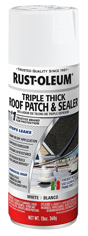 Rust-Oleum 345814 Triple Thick Roof Patch & Sealer White 12oz Aerosol