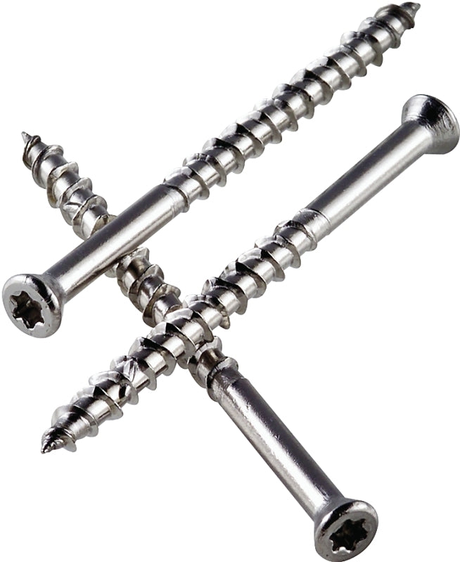 Simpson Strong-Tie Deck Screw - #7 x 2-1/4 in, Torx Drive, Stainless Steel, 350 Pack