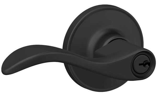 Schlage J54SEV622 Schlage J54-SEV Seville Single Cylinder Keyed Entry Door Lever Set with Round Rose from The J Series