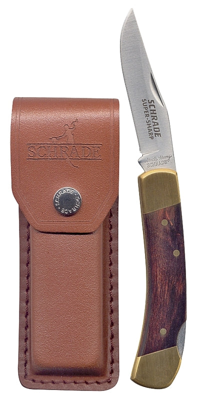 Uncle Henry LB5 Smokey Lockback Folding Pocket Knife Brown, 6-1/2"