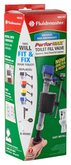 Fluidmaster 400H-002 Performax Universal Toilet Fill Valve High Performance Tank and Bowl Water Control, 1-Pack, Multicolor 400H-002-P10