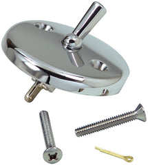 DANCO Bath Tub Overflow Plate with Trip Lever, Chrome, 1-Pack (80991), 2 Inches