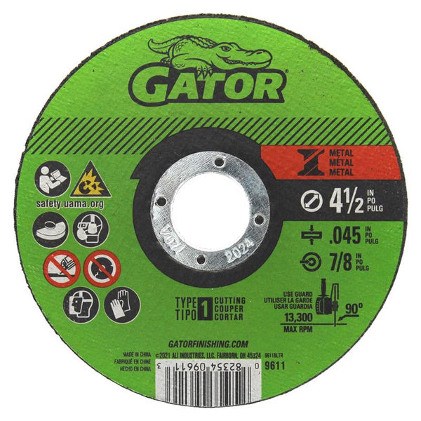 Ali Ind. Metal Cutwhl4.5x.045x7/8 Aluminum Oxide 9611