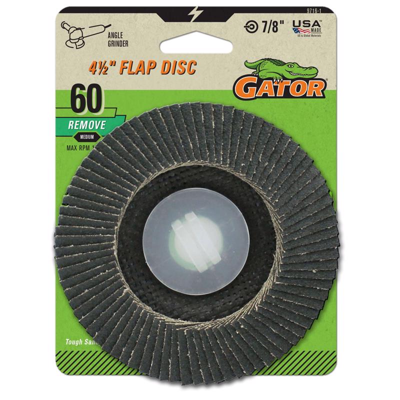 Gator Finishing 9716 60 Grit Aluminum Oxide Grinding and Sharpening (1 Pack), 4.5"
