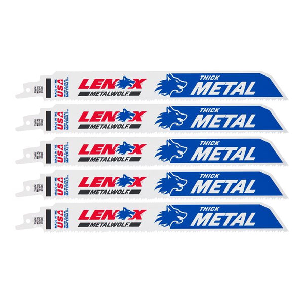 Lenox Tools 20176-9110R 10TPI LAZER Heavy Duty Metal Cutting Bi-Metal Reciprocating Saw Blade, 9"