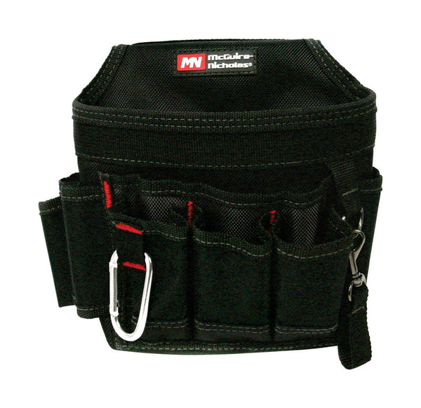 McGuire-Nicholas 8 in. W x 8 in. H Polyester Tool Pouch 7 Pocket Black 1 pc. 23021-Q