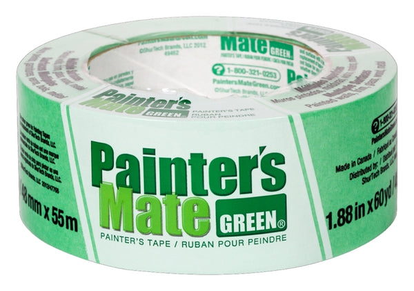 Duck Painter's Mate Green Brand CP 150/8-Day Painter's Tape, Multi-Surface, 48mm x 55m, Green, 1 Roll (103365) 667016