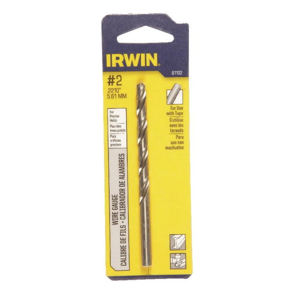 Irwin Wire Gauge Drill Bit Hss No.2 Carded 81102