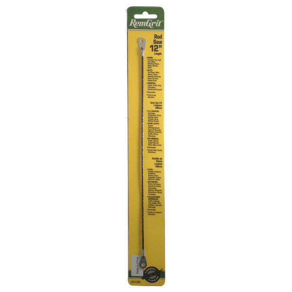 RemGrit E0406180 12" x .100" Carbide Grit Rod Saw Blade