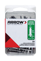 Arrow RLA3/16IP Long Aluminum 3/16-Inch Rivet, 50-Pack