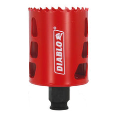 Diablo Bi-Metal Hole Saw with Variable Tooth Design for Faster Cuts - Fits with Snap-Lock Plus Mandrel System - 2-1/8" Diameter, 2-3/8" Length - DHS2125