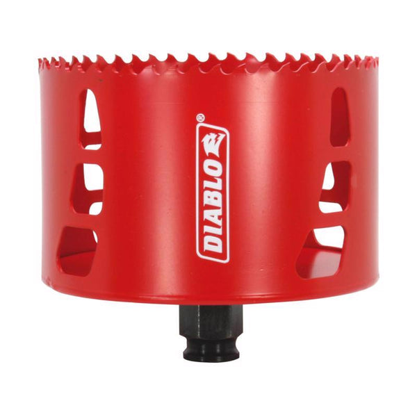 Diablo Bi-Metal Hole Saw with Variable Tooth Design for Faster Cuts - Fits with Snap-Lock Plus Mandrel System - 4" Diameter, 2-3/8" Length - DHS4000