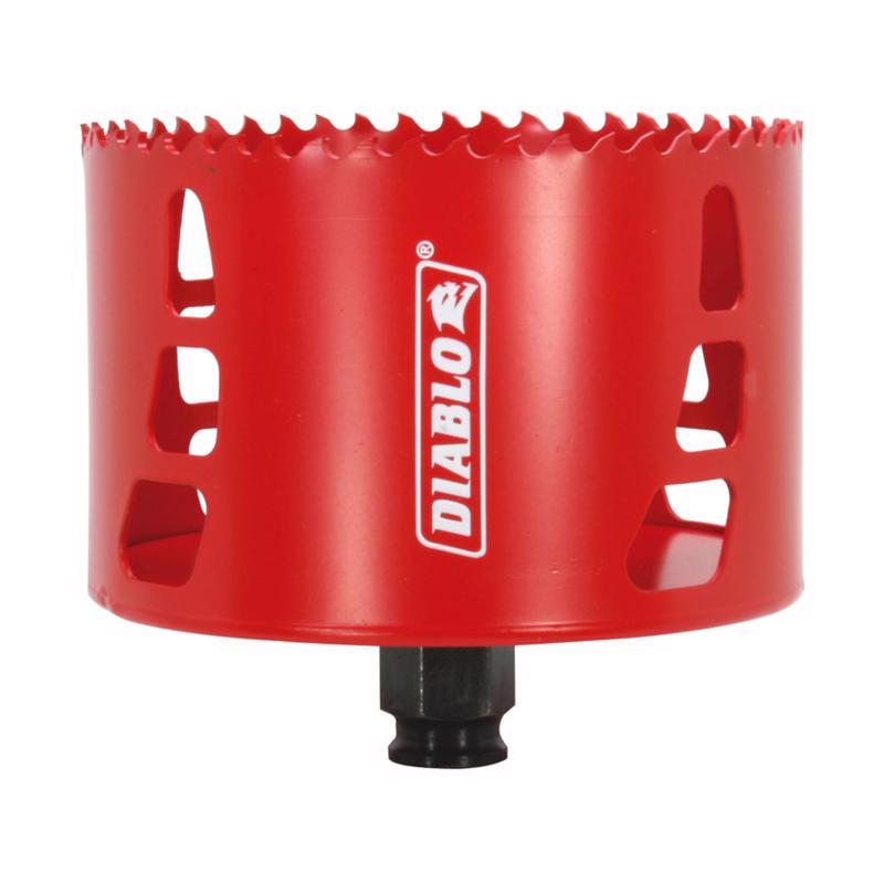 Diablo Bi-Metal Hole Saw with Variable Tooth Design for Faster Cuts - Fits with Snap-Lock Plus Mandrel System - 4" Diameter, 2-3/8" Length - DHS4000