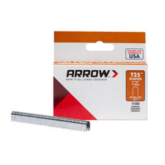 Arrow Heavy Duty T25 Round Crown Staples for Cable and Low Voltage Wiring, 1100 Pack, Leg Length 7/16 Inch, Crown Size 5/16 Inch 257