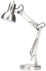 Boston Harbor WK-618E-3L Swing Arm Lamp Holder for Desk Lamp, Brushed Nickel,Grey