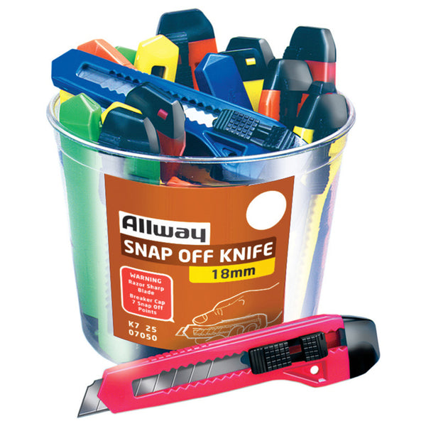Allway Snap Knf 18MM Assortd K7-25