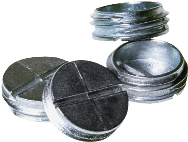 Hubbell Commercial Construction Raco 5269-0 4 Count 1/2" Gray Close Up Plug